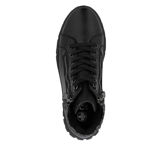 Rieker Women's Heike N1305 Lace up boot Black