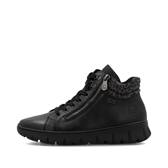 Rieker Women's Heike N1305 Lace up boot Black