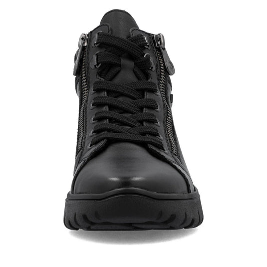 Rieker Women's Heike N1305 Lace up boot Black