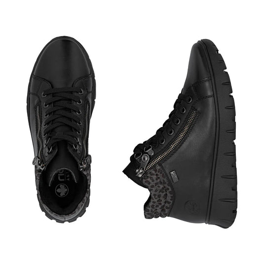 Rieker Women's Heike N1305 Lace up boot Black