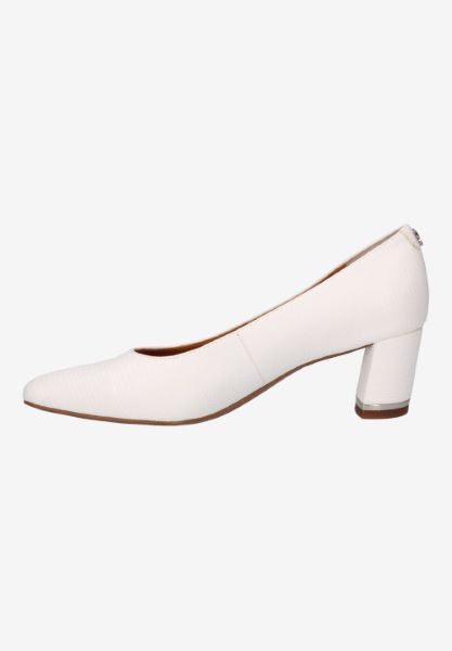 J. Renee Women's Olivienne Slip on Pump White Lizard Print