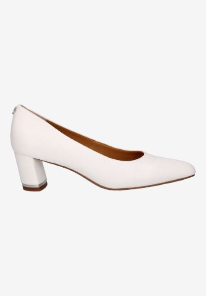 J. Renee Women's Olivienne Slip on Pump White Lizard Print
