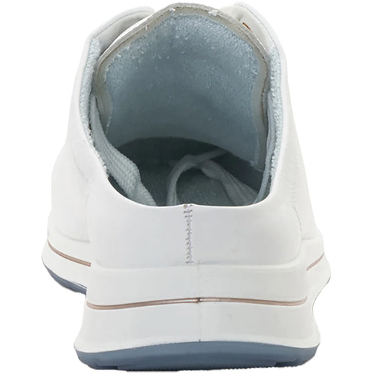 Ara Women's Orlando Lace-up Clog Shoes White Calf Leather