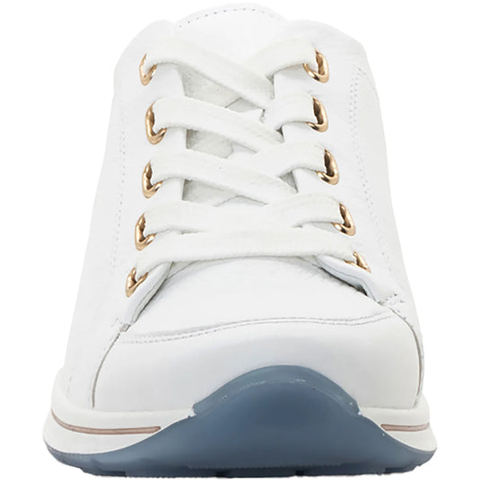 Ara Women's Orlando Lace-up Clog Shoes White Calf Leather