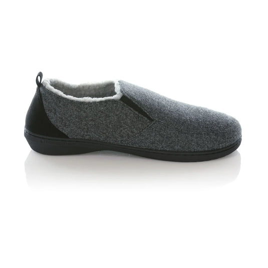 Powerstep Men's Twin-Gore Slippers Charcoal