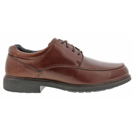 Ecco Men's Holton Apron Toe Lace Dress Shoe Cognac