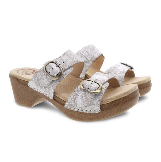 Dansko Women's Sophie Sandal Distressed White