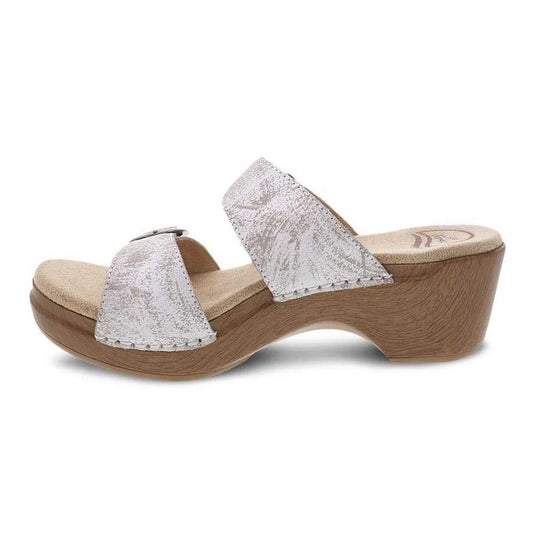 Dansko Women's Sophie Sandal Distressed White