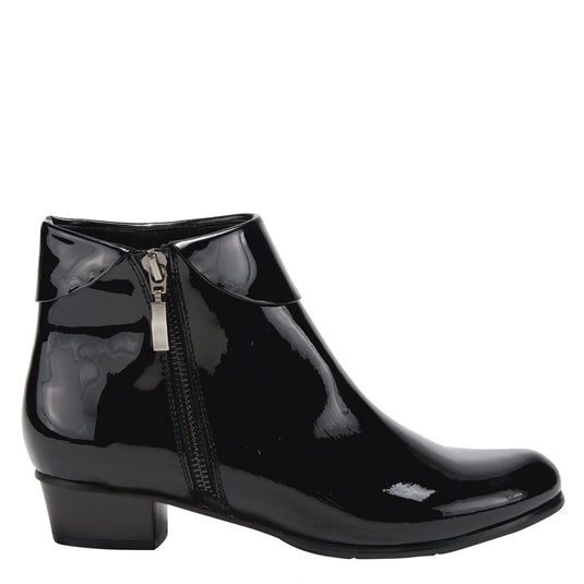 Spring Step Women's Stockholm Bootie Black Patent