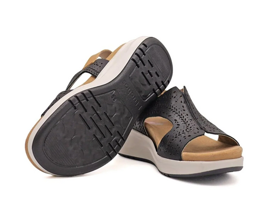 Fluchos Women's YAGON F1481 Sandals Black