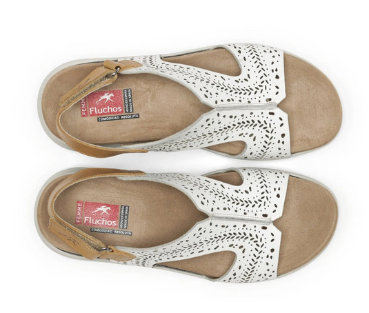Fluchos Women's YAGON F1481 Sandals White