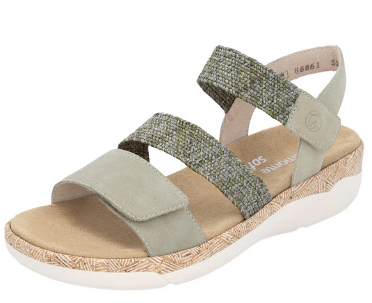 Remonte by Rieker Women's Jocelyn 61 Sandal Olive Green