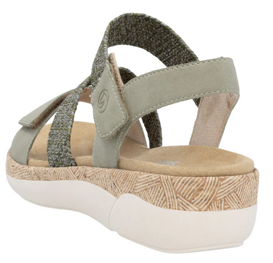 Remonte by Rieker Women's Jocelyn 61 Sandal Olive Green