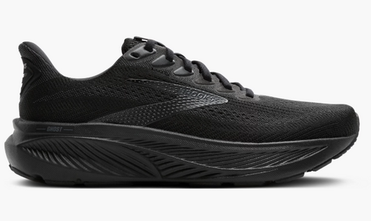 Brooks Women's Ghost 17 Sneaker Black/Black/Ebony