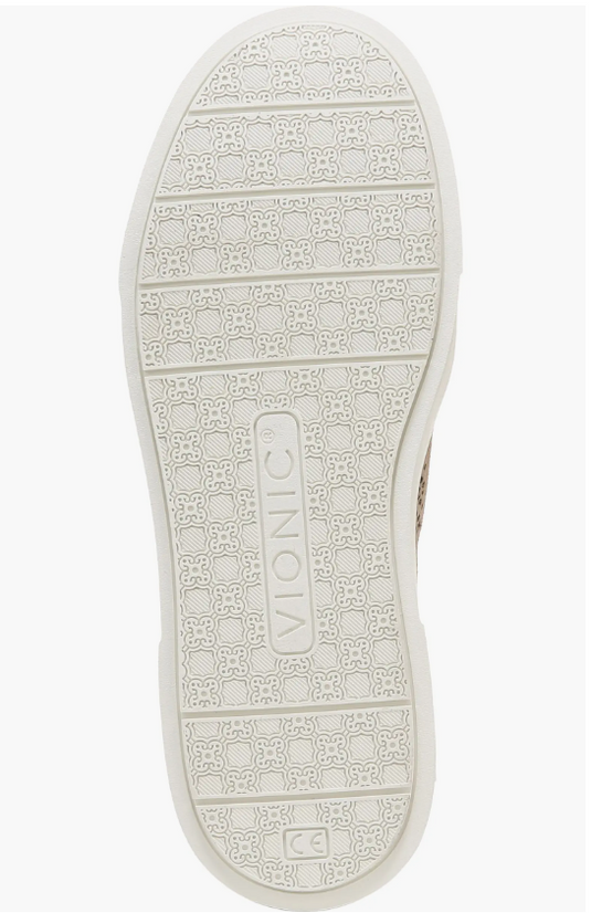 Vionic Kimmie Perforated Suede Slip-On Sneaker Wheat