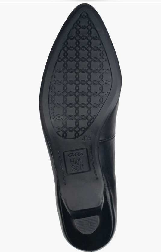Ara Women's Kit Kitten Heel Pump Black Leather