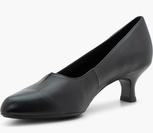 Ara Women's Kit Kitten Heel Pump Black Leather