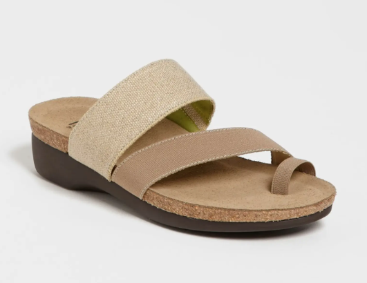 Munro Women's Aries Sandal Natural Fabric