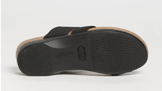 Munro Women's Aries Sandal Black Fabric