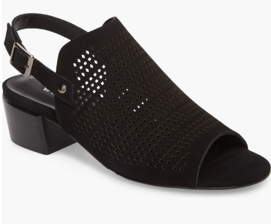 VANELi Women's Cadena Heel Sandal Black Nubuck