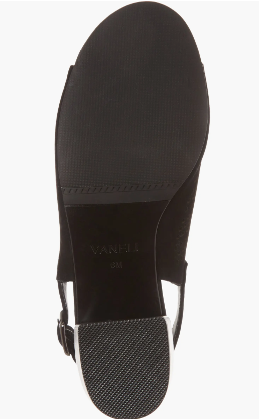 VANELi Women's Cadena Heel Sandal Black Nubuck