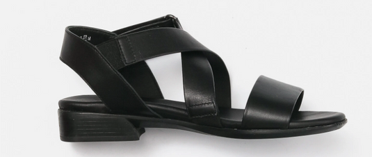 Munro Women's Souki Sandals Black Leather