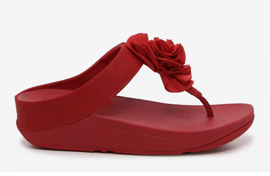 FitFlop Women's Florrie Wedge Sandal Red