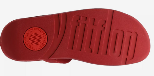 FitFlop Women's Florrie Wedge Sandal Red