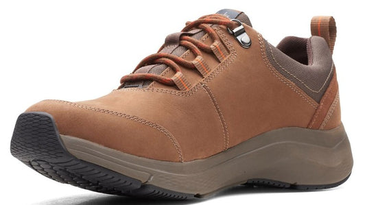 Clarks Men's Wave2.0 Tie Dark Tan Leather