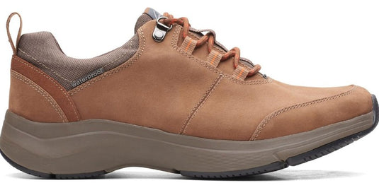 Clarks Men's Wave2.0 Tie Dark Tan Leather
