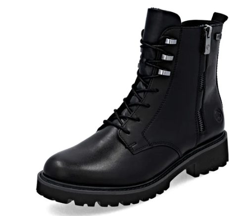 Remonte Women's D8656 Marusha Waterproof lace boot Black/Black