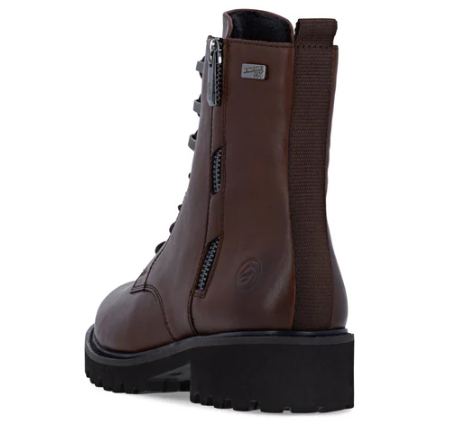 Remonte Women's D8656 Marusha Waterproof lace boot Brown