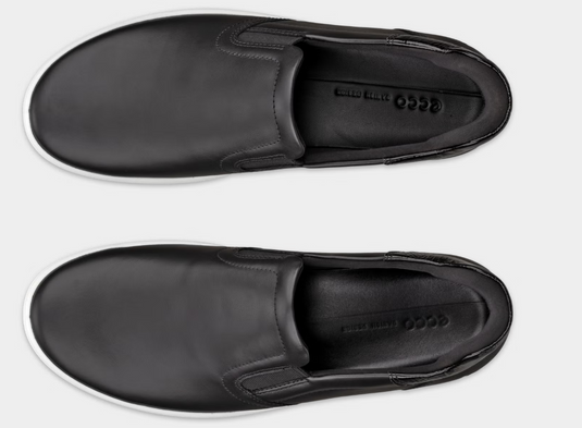 ECCO Women's soft 7 Leather Slip-In Shoe Black