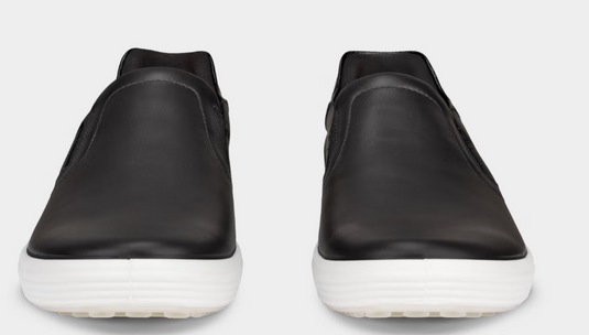 ECCO Women's soft 7 Leather Slip-In Shoe Black