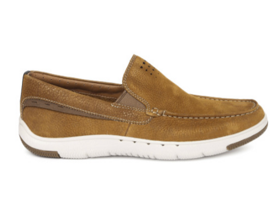 Clarks Men's Unmaslow Easy Slip-On Shoe Tan Brown Nubuck
