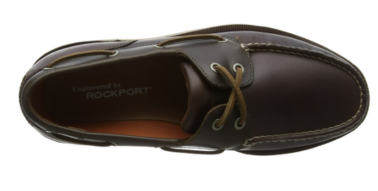 Rockport Men's Perth Slip-On Boat Shoes Tan