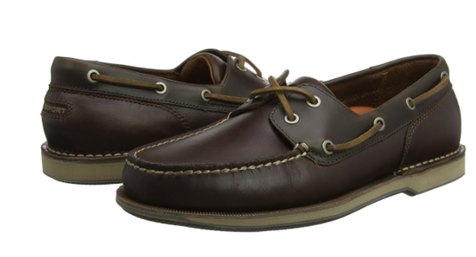 Rockport Men's Perth Slip-On Boat Shoes Tan