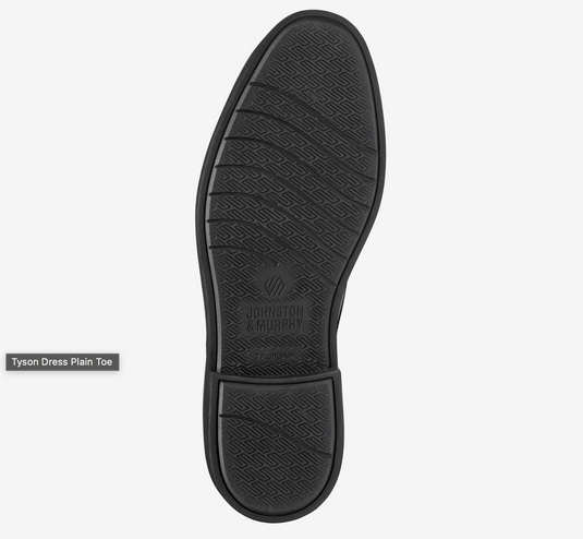 Johnston & Murphy Men's Tyson Dress Plain Toe Black