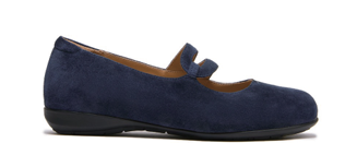 Asgi Women's Milan Flats Navy
