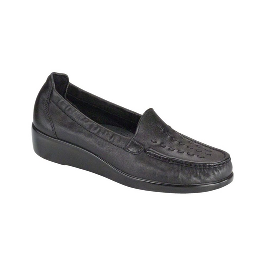 SAS Women's Weave Slip-on Shoe Black