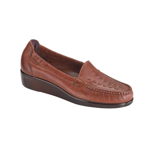 SAS Women's Weave Slip-on Shoe Chestnut