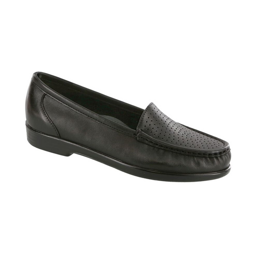 SAS Women's Savvy Flat Moccasin Black