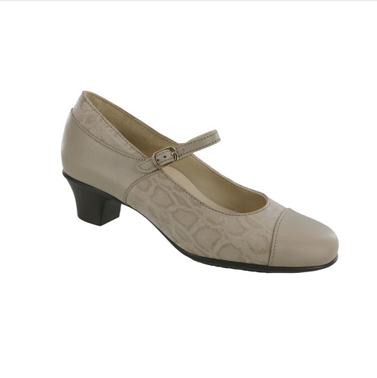 SAS Women's Isabel Mary Jane Pump Taupe/Snake