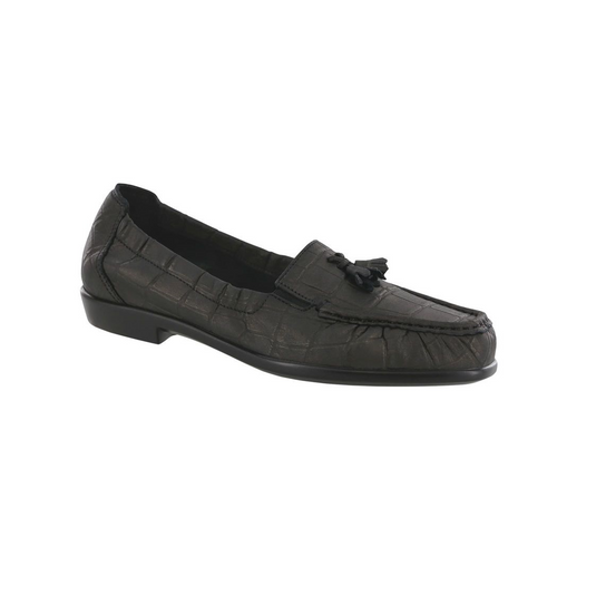 SAS Women's Hope Slip-on Loafer Black Croc