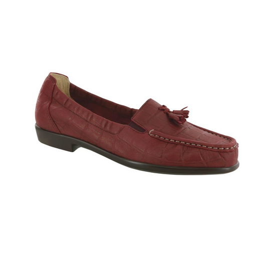 SAS Women's Hope Slip-on Loafer Red Croc