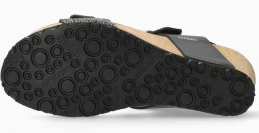 Mephisto Women's Lissandra Wedge Sandals Black Zebra