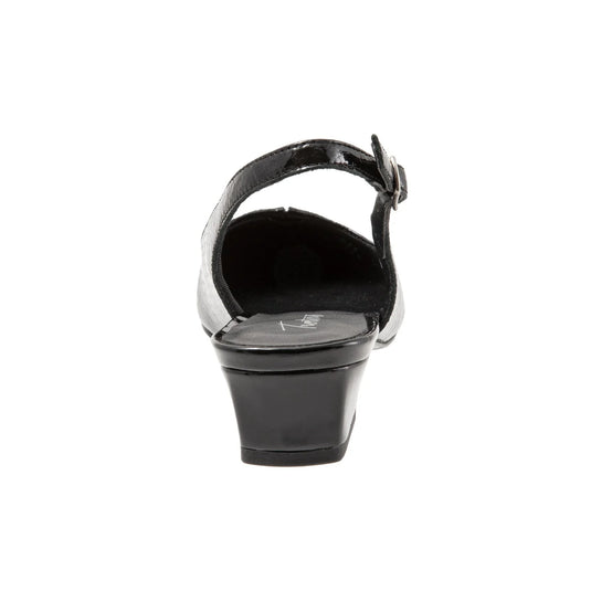 Trotters Women's Dea Slingback Sandals Black Snake
