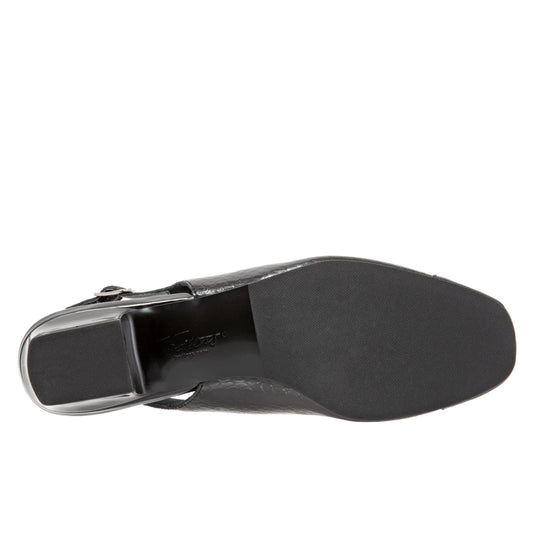 Trotters Women's Dea Slingback Sandals Black Snake