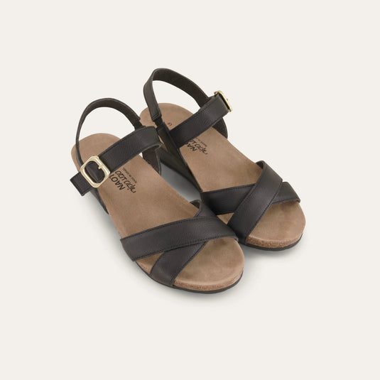 Naot Women's Throne Sandal Soft Black Leather