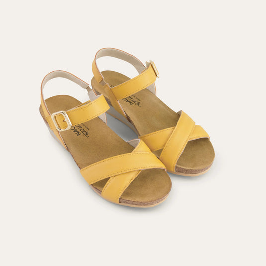 Naot Women's Throne Sandal Soft Marigold Leather